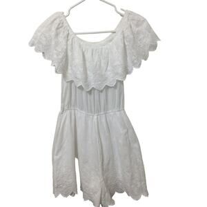 Purple Snow Women's Short Jumper Size Small‎ Eyelet Gauzy Feminine